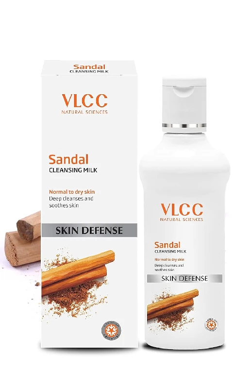 VLCC Sandal Cleansing Milk for Deep Cleanses & Soothes Skin with Sandal, Fenugreek & Indian Berberry Extracts, 100 ml-1.webp